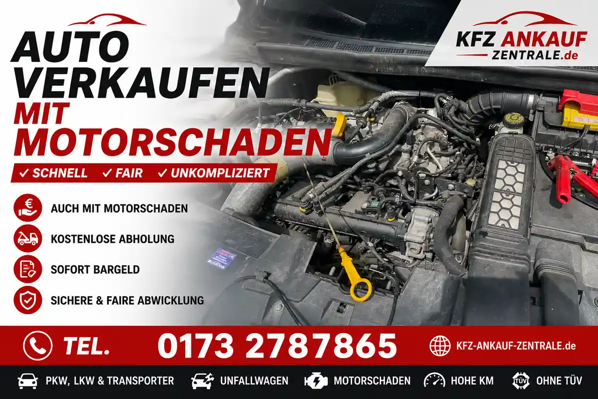 Fahrzeug mit Motorschaden verkaufen