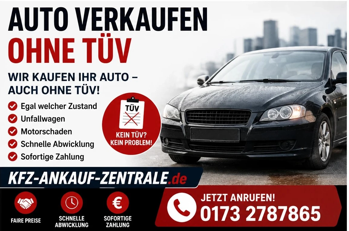 Auto ohne TÜV für den Export verkaufen