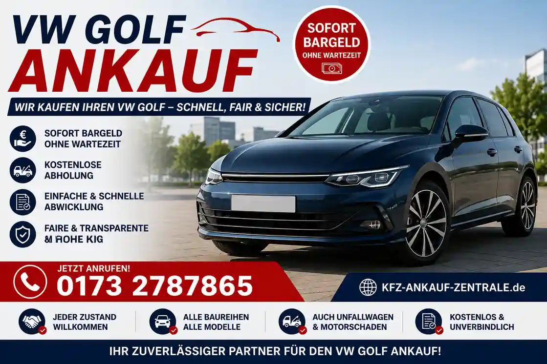 VW Golf & Polo verkaufen VW Golf Ankauf – schneller und fairer Autoankauf für VW Golf, Polo Fahrzeuge